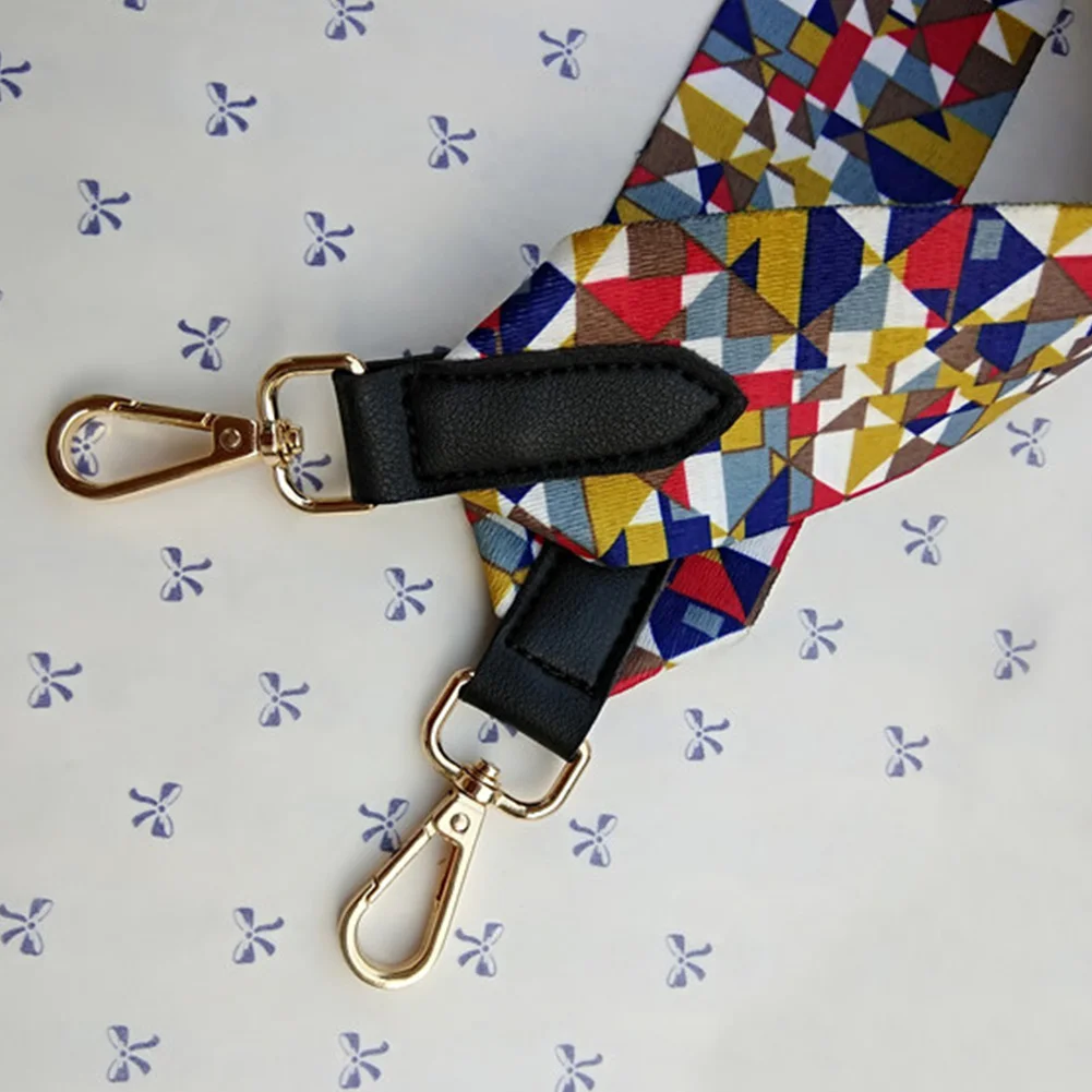 

Crossbody Ribbon Belts Ethnic Style RFID Blocking Wide Not Adjustable Parts Fabala Shoulder Bag Strap Handbag Bag Accessory