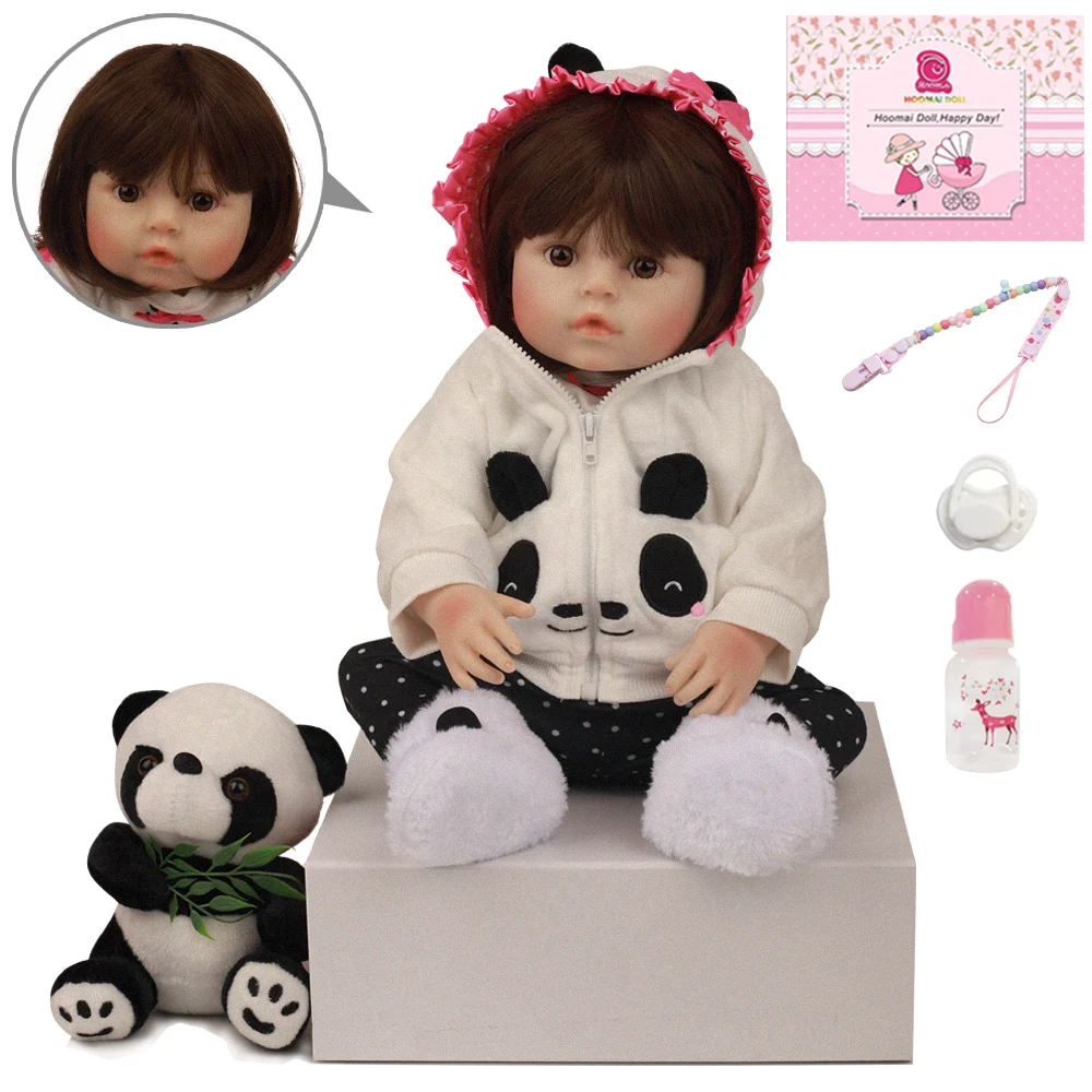 Кукла младенец Реалистичная из мягкого силикона 18 дюймов 48 см|Игровые фигурки и