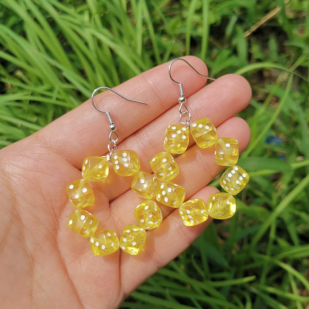 Женские серьги-подвески ручной работы разноцветные с бисером | Украшения и