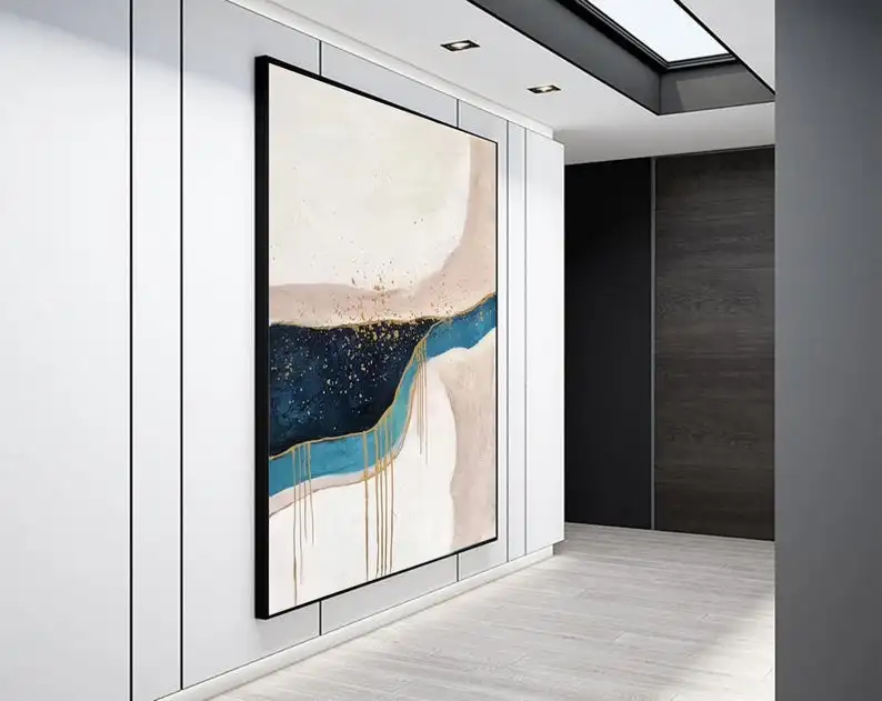 Большая абстрактная Настенная картина очень большая оригинальная современная