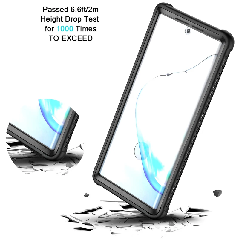 

2 in 1 Hard case for Samsung Galaxy Note10 Plus Case Cover with screen protector Full Protect Shockproof Case Funda for Note10