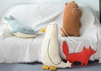 50cm lovely stuffed animal plushed toy whale decoration soft toys comfortable sleep pillow soft toy whale cushion