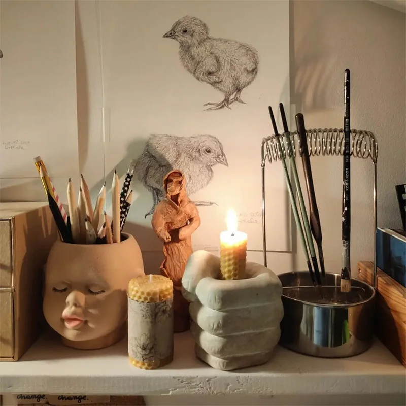 

Форма для подсвечника в виде кулака, гидропонная испытательная трубка, бетонная форма, поднос для хранения ладони, гипсовая форма для цвето...