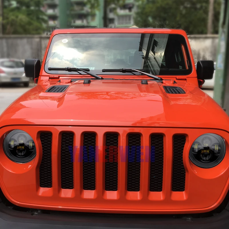 Передняя фара для Jeep JK 7 дюймов круглая светодиодная Wrangler 97-15 Hummer Toyota Defender