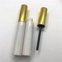 10 100pcs 10ml eyeliner tube white bottle white black gold silver cap eye liner tube empty tubes refillable makeup material who