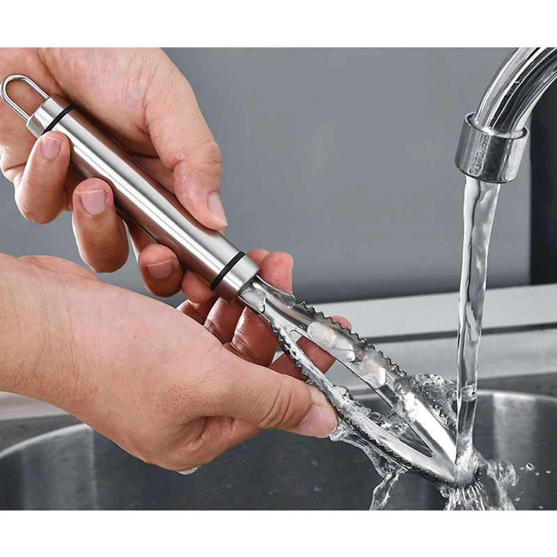 Рыбные чешуи из нержавеющей стали щетка для рыбной кожи быстрое очищение рыбы