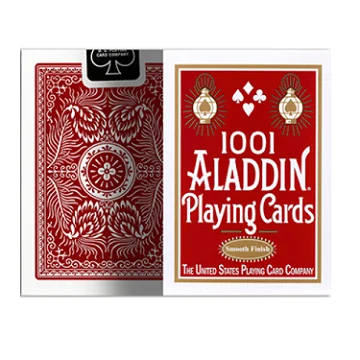 Aladdin Red Велосипедный всадник задний стандартный индекс игральные карты красный/синий колода секунды покер Запечатанный USPCC США волшебные карты фокусы реквизит - Цвет: Aladdin Red