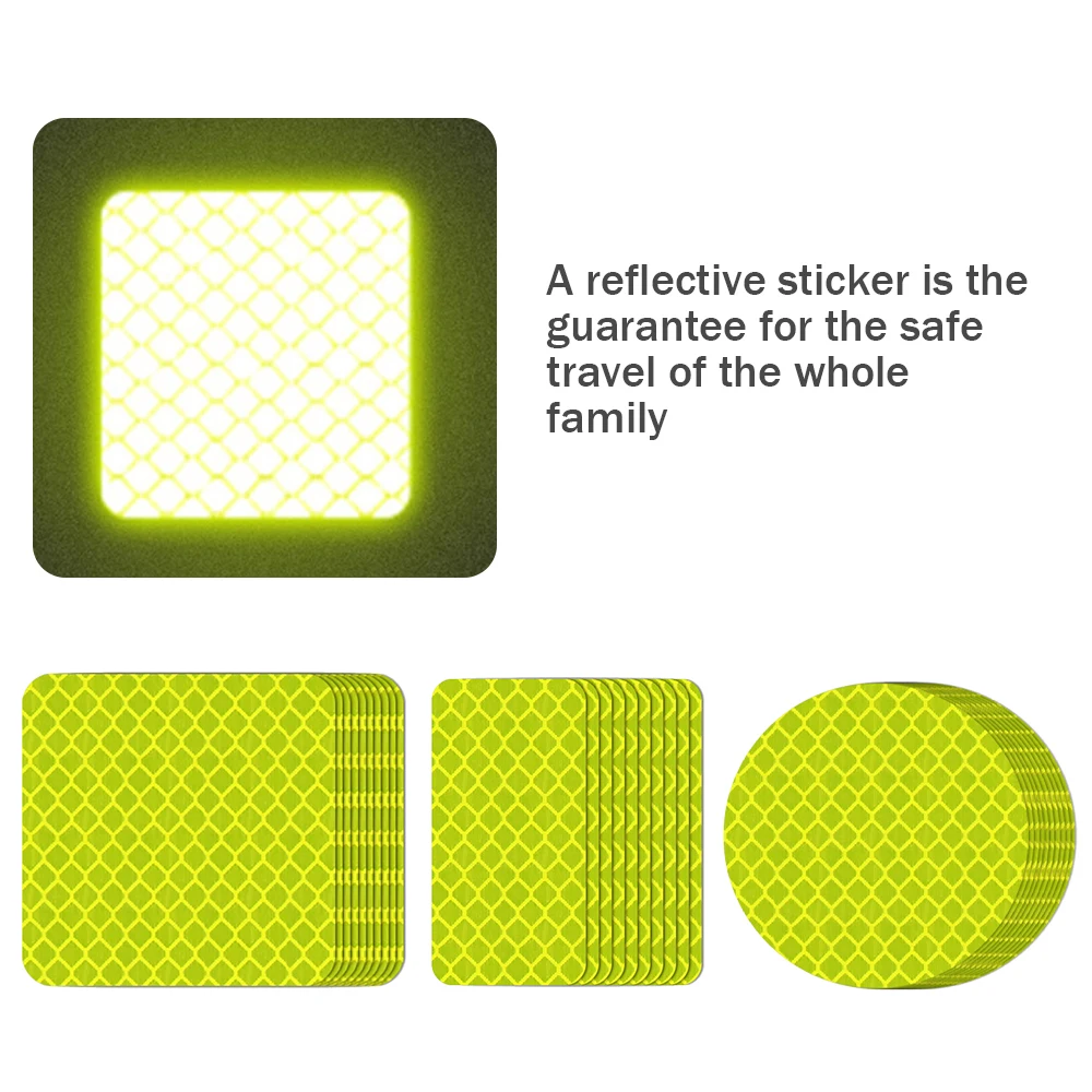 

10 шт., светоотражающие полосы для бампера, 3 х5 см, 5 х5 см