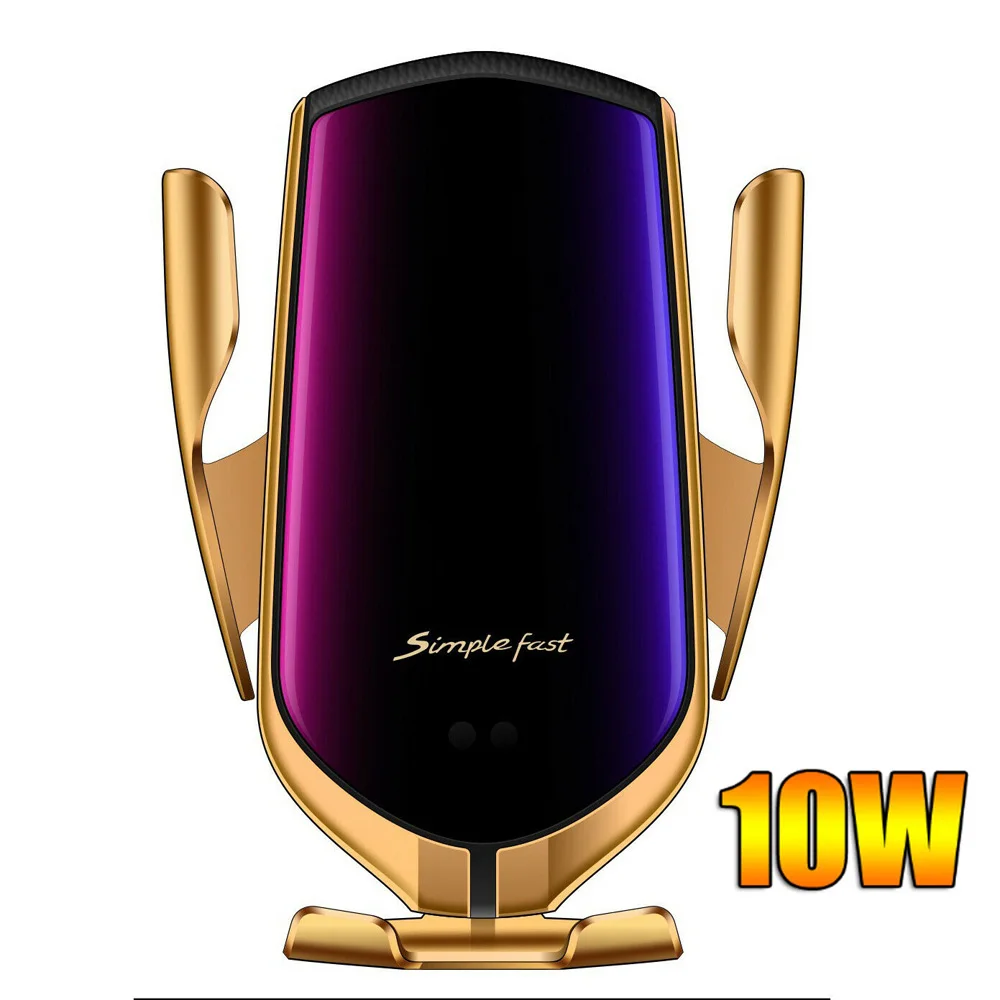 10 Вт автомобильное беспроводное зарядное устройство автоматический зажимной