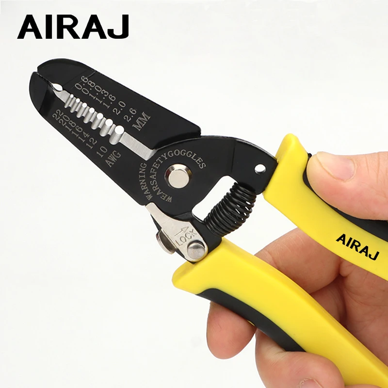 

AIRAJ Wire Stripper Plier Self-Adjusting Wire Cutter & Cable Stripper & Terminal Crimper Portable Multifunctional Repair Tool
