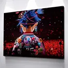 Картина Gorillaz 2D - Арт красочная Картина на холсте, современный домашний декор комнаты