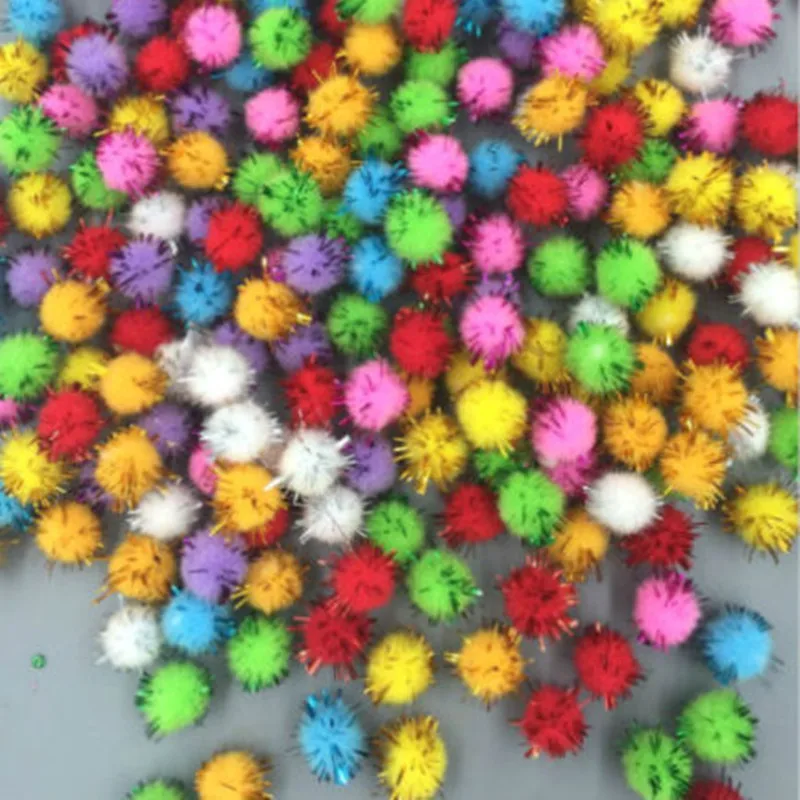 DIY 200 шт пушистые шары для рукоделия смешанные цвета помпоны Рождественская