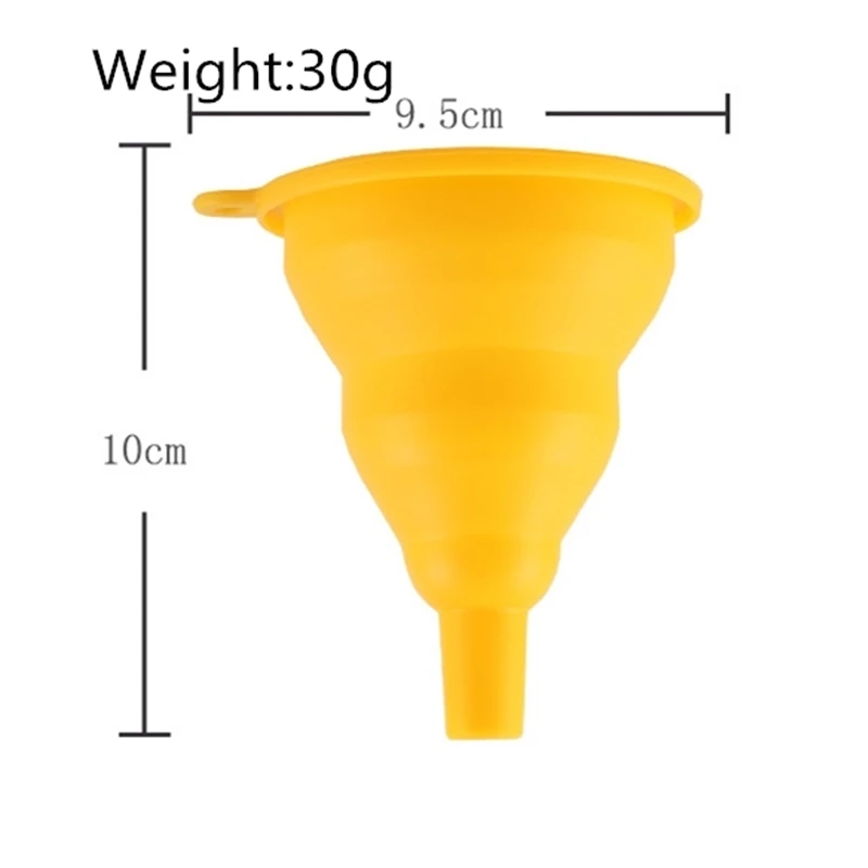 Складная кухонная Воронка Силиконовая Круглая воронка для еды переноса жидкого
