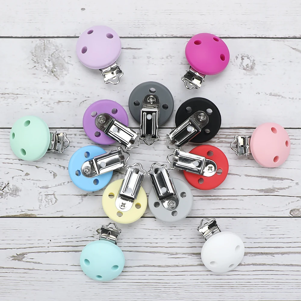 TYRY.HU 20 шт./компл. круглый зажим для соски силиконовый бисер детский Прорезыватель