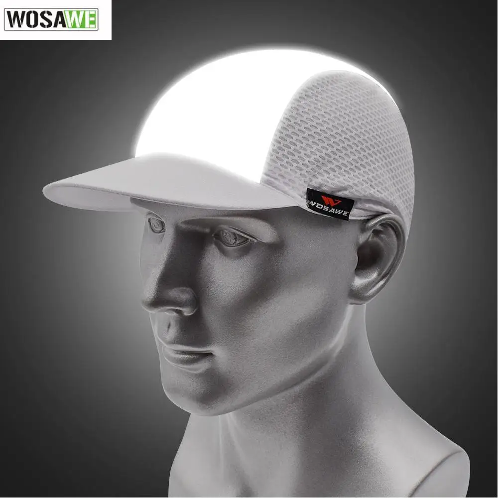 

WOSAWE Cycling Reflective Cap Breathable Bicycle Cap Sporting Hat Outdoor Sports Running Fishing Hiking Golf Unisex Sunhat
