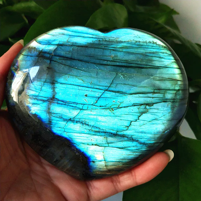 Большой размер натуральный поликристаллический лабрадор кристаллический