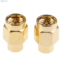 2pcs 2w 6ghz 50 ohm sma male rf coaxial termination dummy load gold plated cap connectors accessories