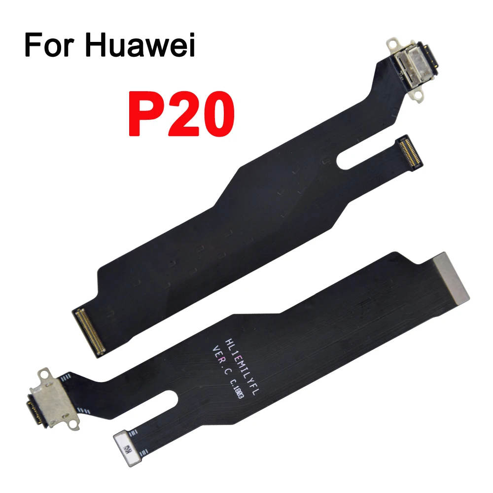 10 шт./лот док-разъем зарядный порт гибкий для Huawei P9 P10 P20 P30 P40 lite Plus Pro USB с
