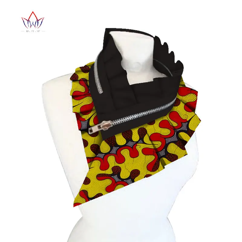 Тканевые африканские ожерелья BRW 2020 для женщин шаль чокеры с принтом анкарский