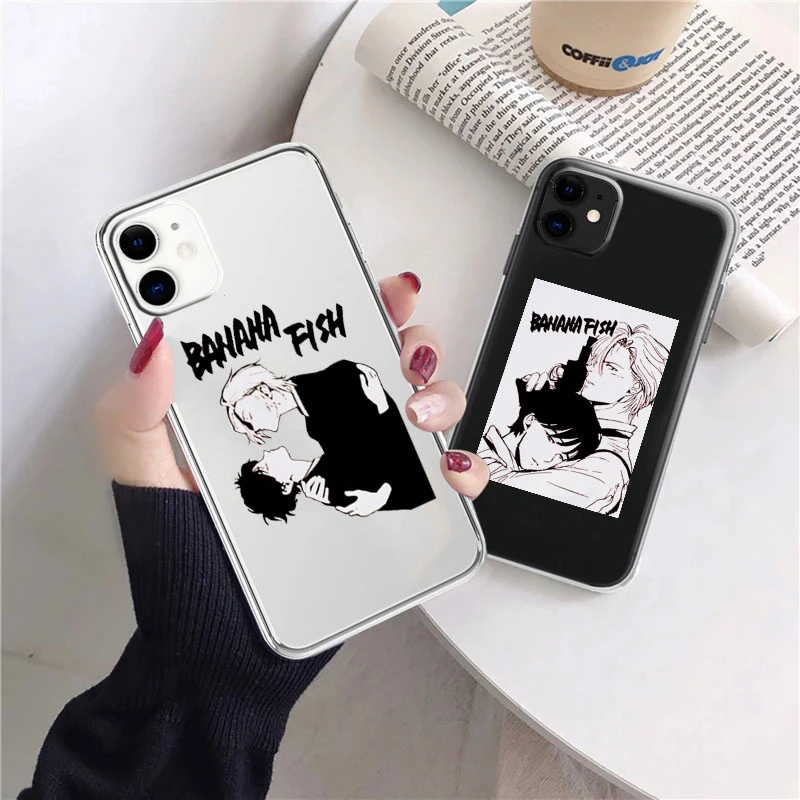 Чехлы с рисунком аниме банан и рыба для Samsung Galaxy A52 A51 A72 A71 S21 S20 FE S10 S9 Plus S10E Note 20 Ultra 10