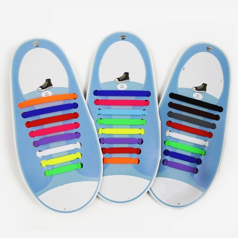 Силиконовые шнурки эластичные без завязывания 16 шт./лот | Обувь