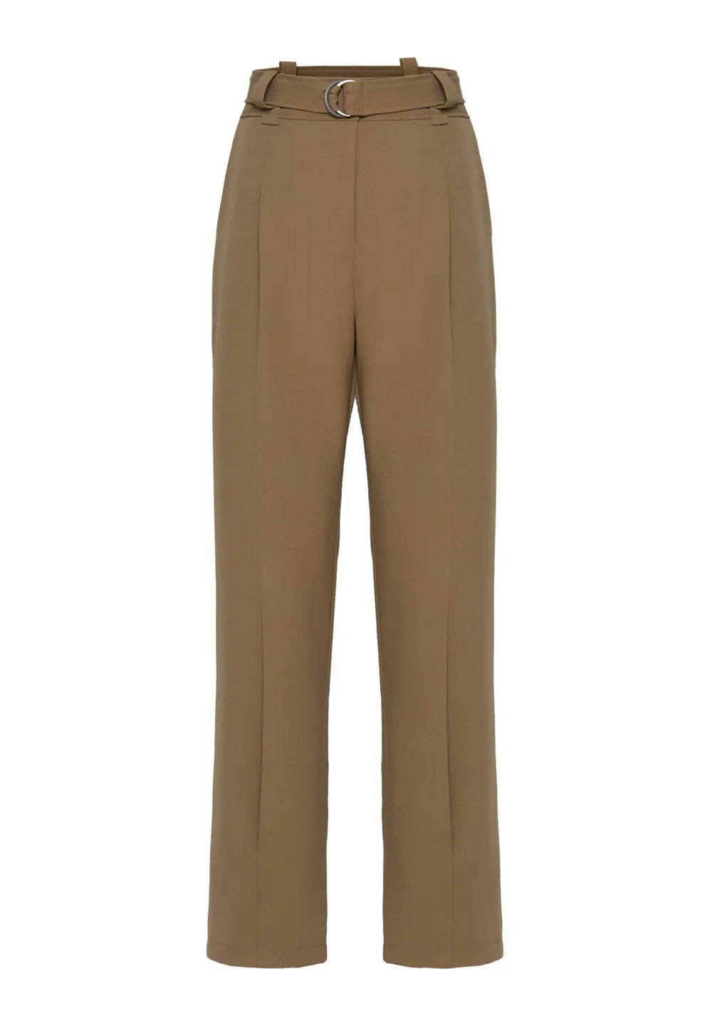 

High Waist Casual Loose Belt Long Pants