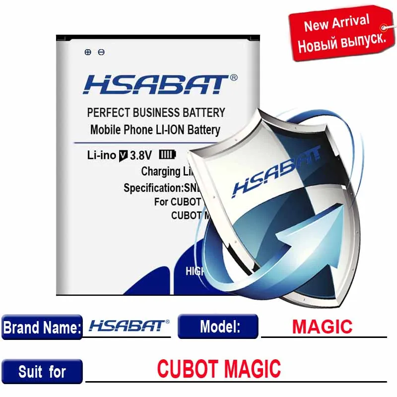for CUBOT MAGIC Аккумулятор HSABAT 6500 мАч для CUBOT MANITO/X6/NOTE S/Note Plus/Rainbow/P9/MAGIC/X15/R11/X18/H3/Dinosaur/MAX/S208 A S208A - Цвет: for CUBOT MAGIC