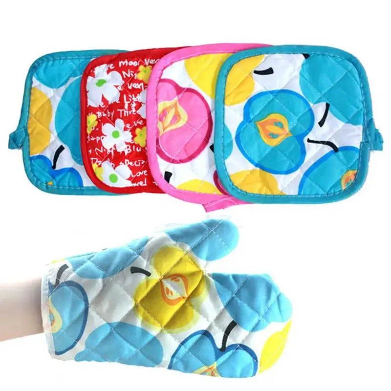 2 шт. перчатки для микроволновой печи набор теплоизоляционных рукавиц кухонная