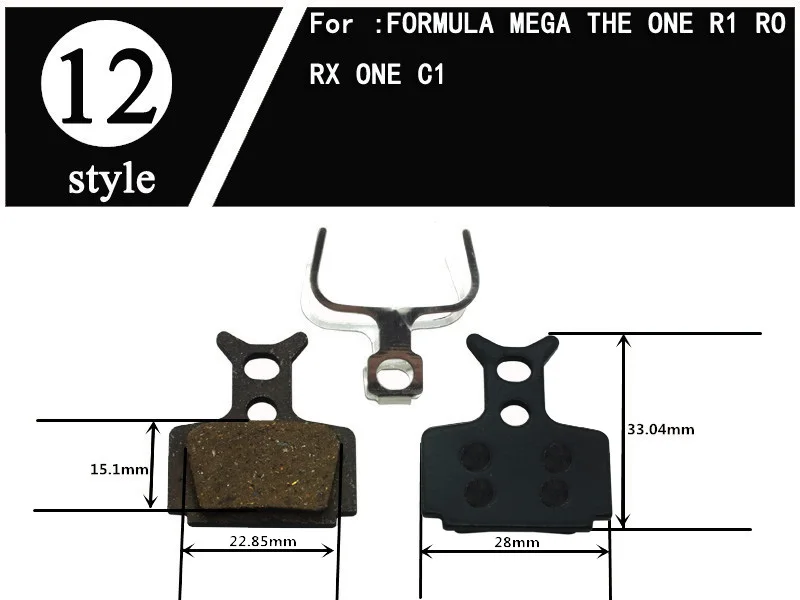 4 пары велосипедных дисковых тормозных колодок для Hayes TEKTRO ZOOM MAGURA FORMULA SHIMANO M355 AVID Zoom Organic MTB горный велосипед - Цвет: Style 12