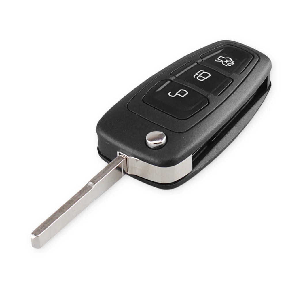 KEYYOU Remote ASK/FSK 3 кнопочный флип-телефон для Ford Focus Mondeo C-Max S-Max Fiesta 2013 + HU101 434 МГц 4D63 чип -
