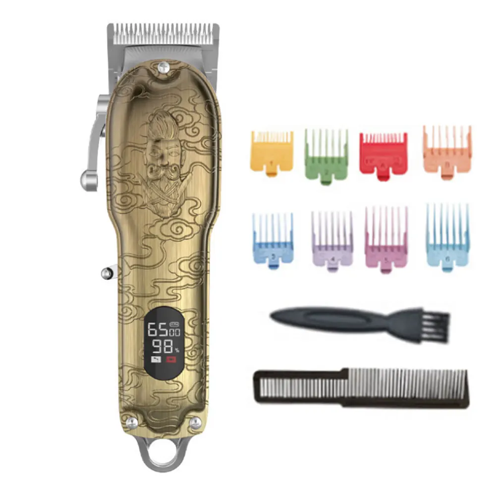 

Professional Electric Hair Clipper Rechargeable Hair Trimmer Titanium Cutting Machine For MenHair Cut Machine LCD Display