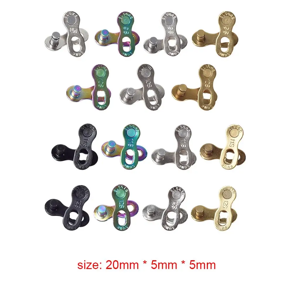 

2 Pairs Mountain Road Chain Connector Stable Operation Reliable Wear Resistant for 6/7/8/9/10/11/12 Speed Master Link
