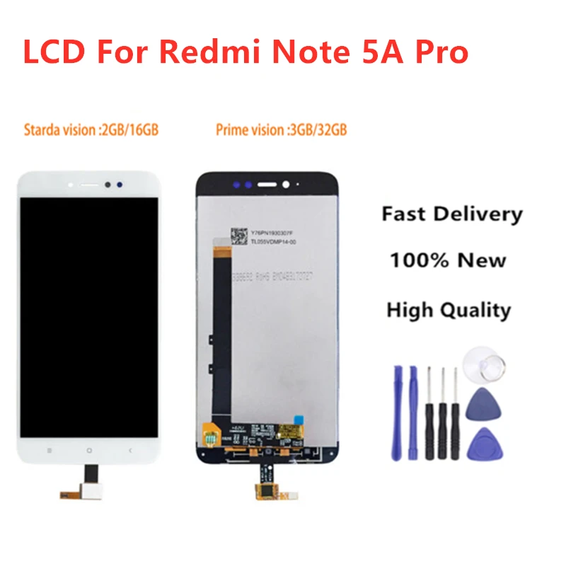 Отличное качество ЖК-дисплей для Xiaomi Redmi Примечание 5A кодирующий преобразователь