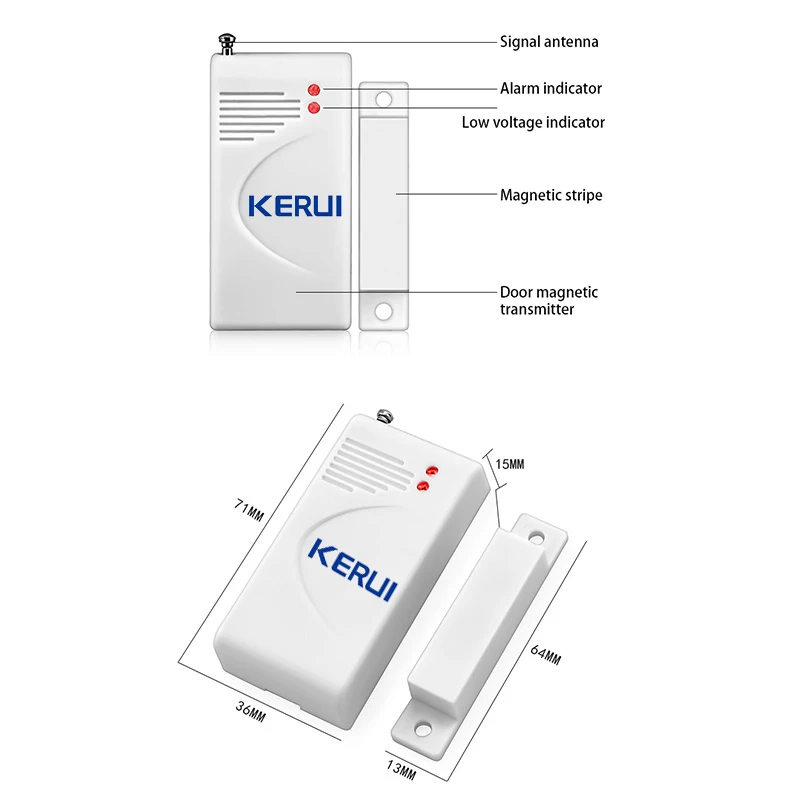 KERUI Новый Беспроводной Комплектующие системы охранной сигнализации (магнитный