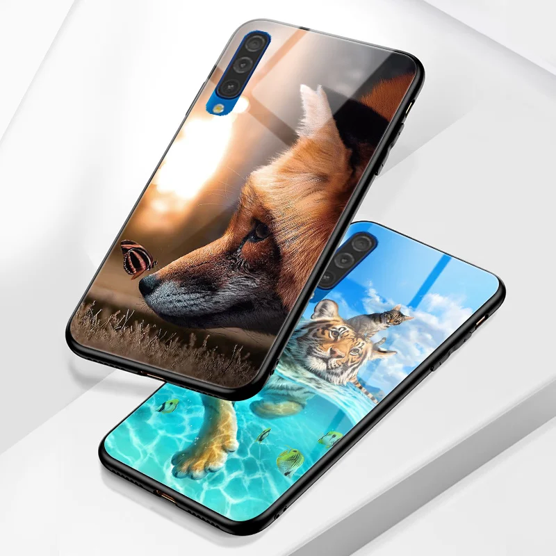 Для samsung Galaxy A10 A20 A30 A40 A50 A70 A3 A5 A7 A6 A8 A9 плюс чехол Обложка яркая для глянцевый чехол