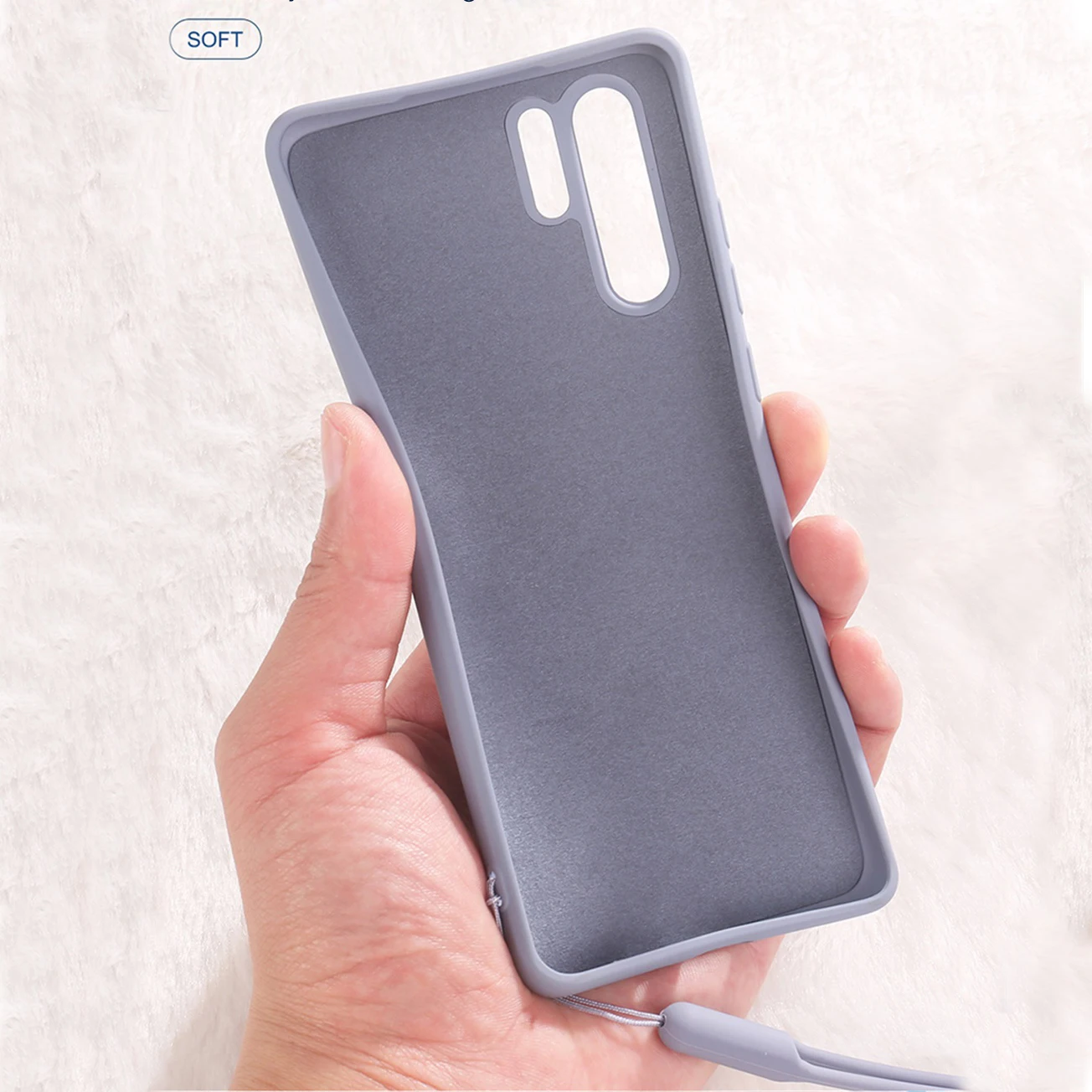 Оригинальный силиконовый чехол для Redmi Note7 Pro жидкий подставка телефона кольцо