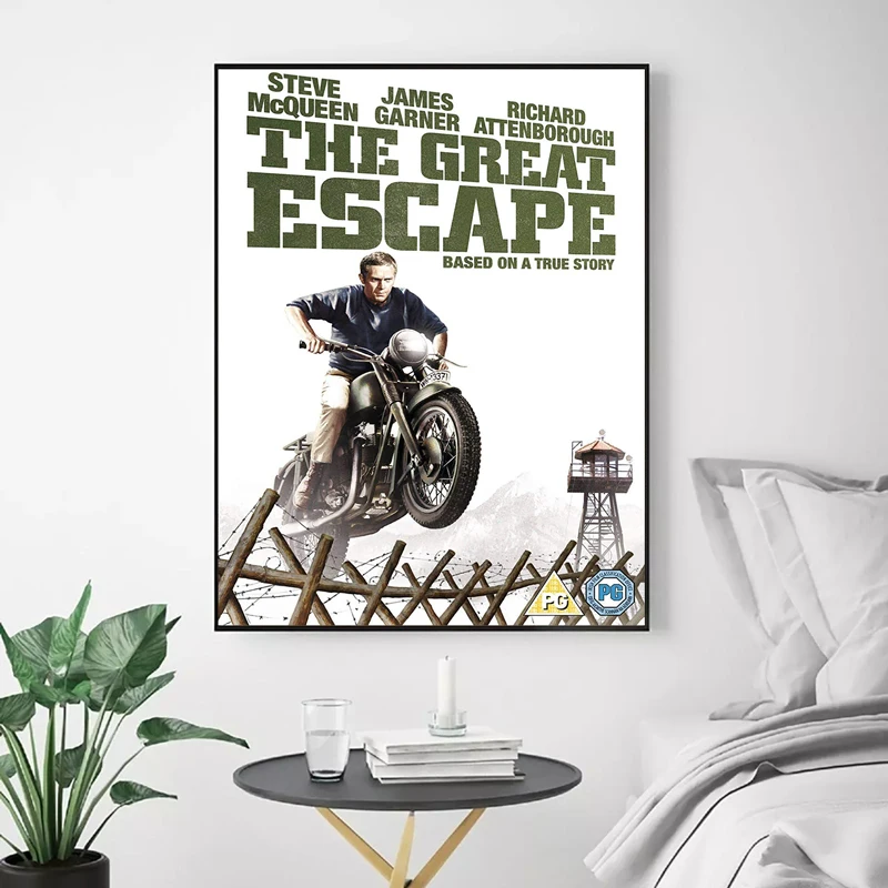 Постеры и принты из классических фильмов рисунок на холсте Стив Великая Побег