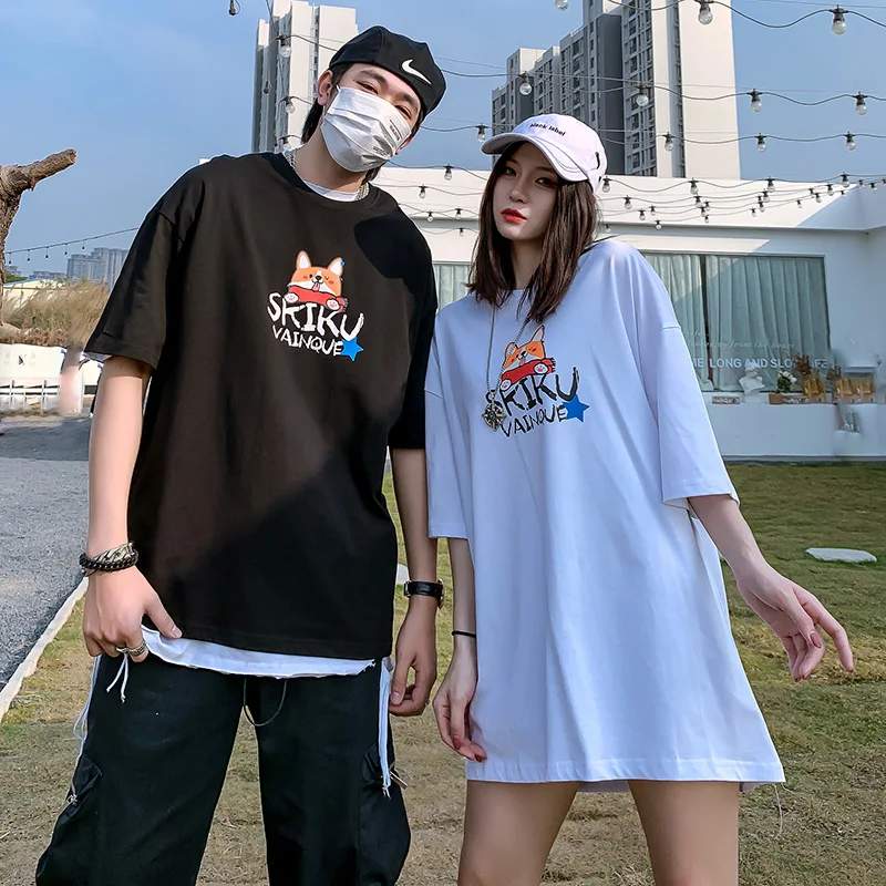 Прямая поставка 2020 футболка с мультяшным принтом собаки для мужчин и женщин