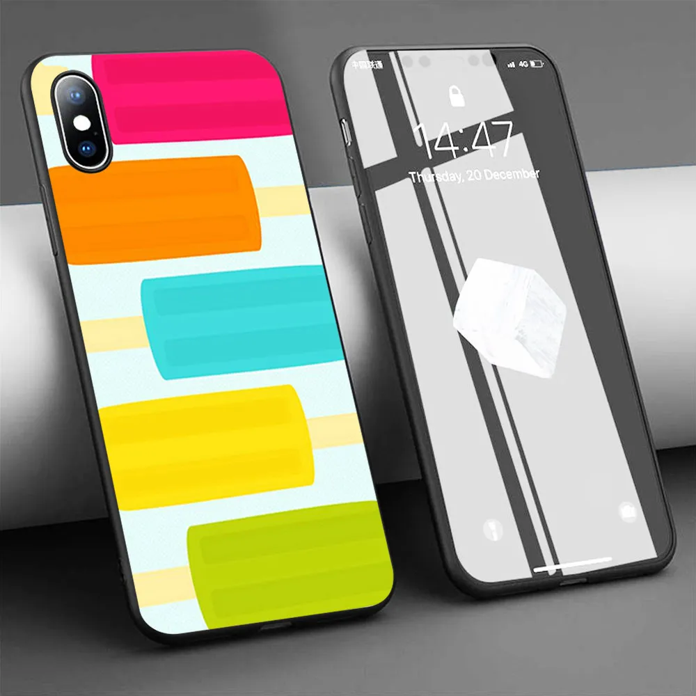 Мягкий силиконовый чехол Coque с оранжевым и лимонным бальзамом для iPhone 11 Pro Max X 5S 6 6S