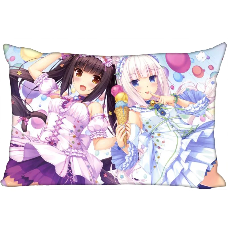 Шунцянь на заказ NEKOPARA декоративная наволочка 45x35 см(одна сторона) прямоугольная Наволочка на молнии с принтом Новогодняя наволочка