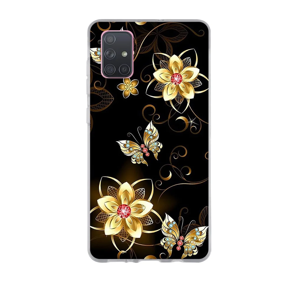 For Samsung A51 Case Galaxy A71 Case Silicone TPU Soft Phone Case For Samsung A71 A51 A515F A717F A 51 A71 Cover Funda Coque Bag