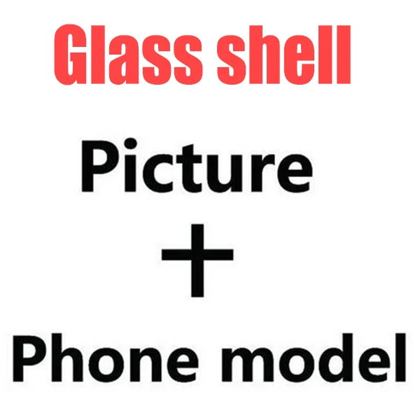 Индивидуальный чехол для фото DIY чехол для iPhone 6 6S 7 8 11 pro max Plus X xr xs max силиконовый мягкий чехол из закаленного стекла - Цвет: Glass shell