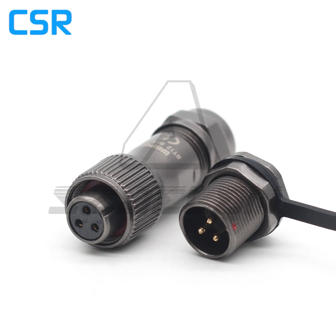 3 контактный Кабельный разъем WEIPU серии ST12 водонепроницаемый штекер IP68 12 мм