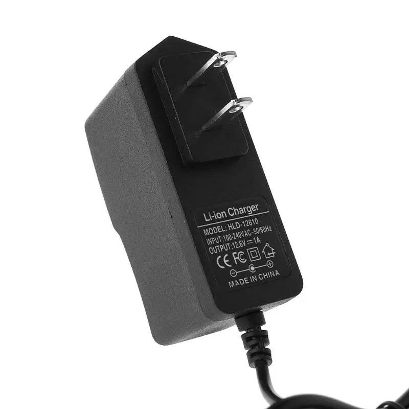 1 шт. Новый ЕС/штепсельная вилка американского стандарта 12 6 V 1A литий Батарея