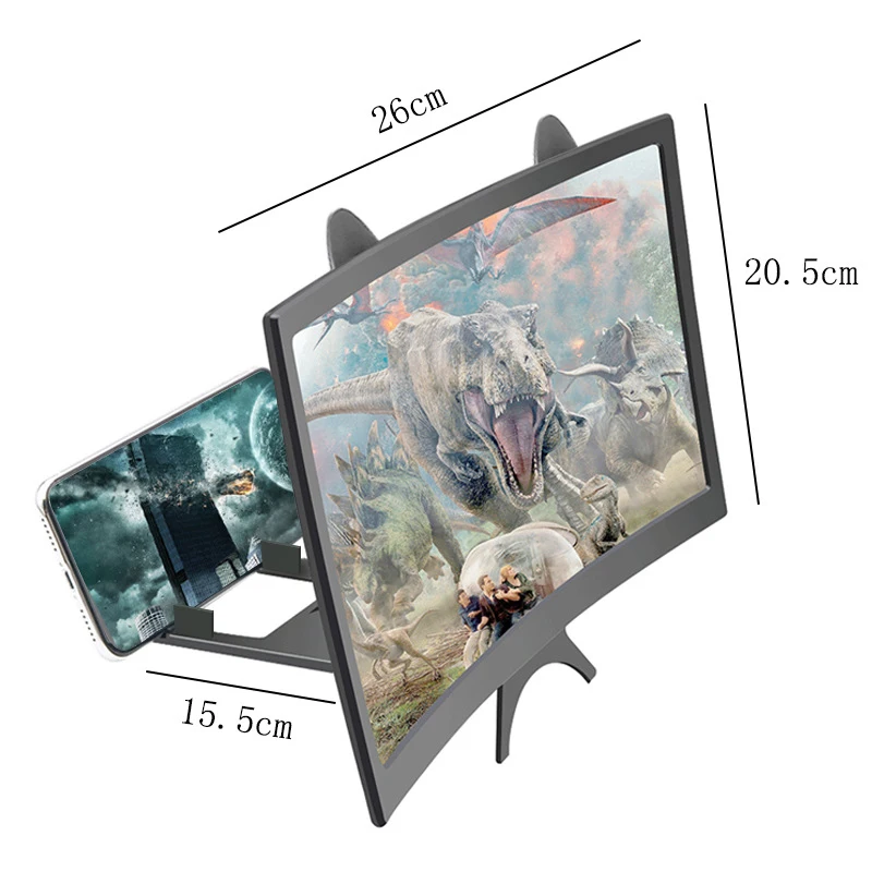 

N8 12-inch Curved Screen Mobile Phone Screen Amplifier HD Screen Amplifier For Mobile Phone Within 6.5 Inches