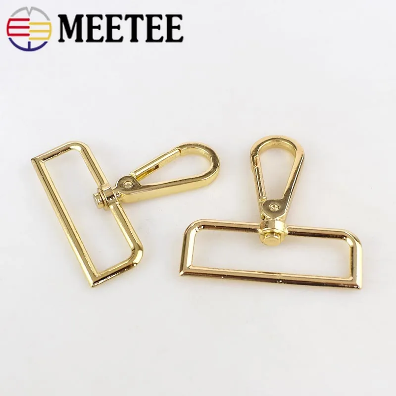 Металлические пряжки Meetee 2/4/10 шт. 50 мм ремень для брелока искусственный крючок