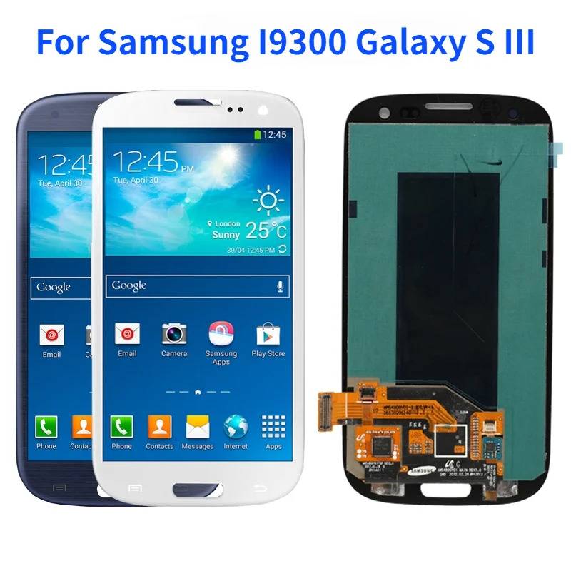 Сменный сенсорный ЖК дисплей AMOLED для Samsung Galaxy S3 mini i9300 i8190 S4 i337 i9505 с рамкой и