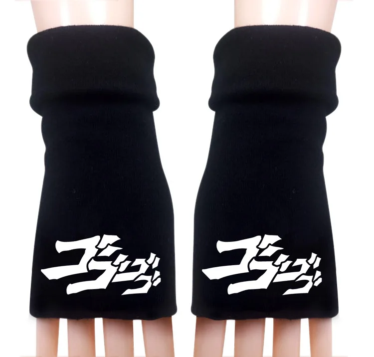 Джоджо Необычные Приключения аниме мультфильм зимняя теплая перчатка на