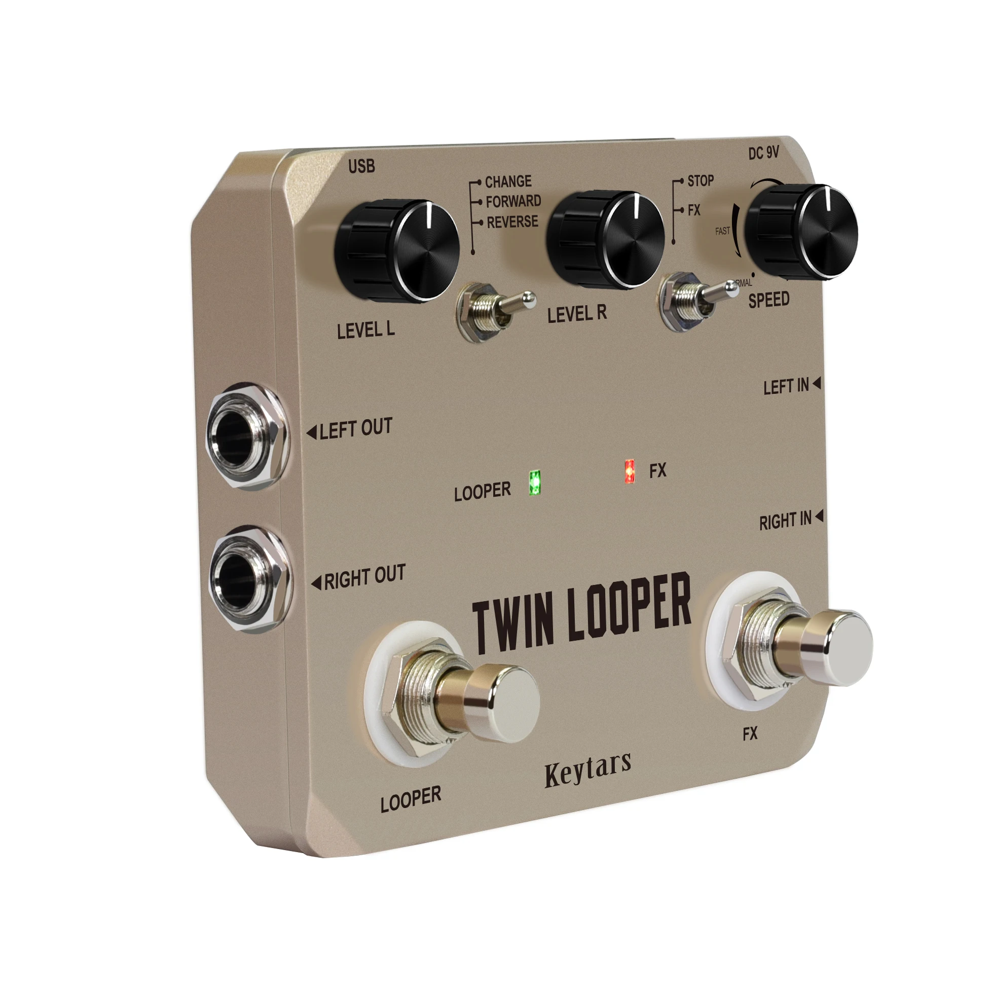 Keytars LTL-02 Twin педаль петлителя обновляет раньше для электрогитары 10 минут