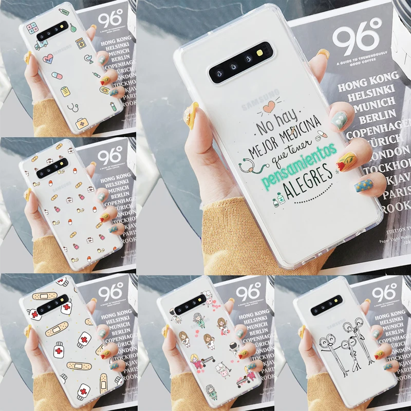 Чехол для телефона из мягкого ТПУ Samsung S6 S7 Edeg S8 S9 Plus S10 + S10E Lite | Мобильные телефоны и